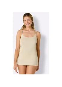 Achselhemd, Damen, Gr. 50, 3 Stk., Normalgr&ouml;&szlig;en, rot (steingrau, sand, bordeaux), 100% Baumwolle, Rundhals, Unterhemden