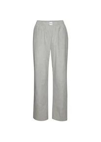 Pyjamahose Copenhagen Studios, Damen, Gr. 34, N-Gr, grau, Web, Obermaterial: 100% Baumwolle, unifarben, bequem lang, Hosen Pyjamahose, aus leichter Baumwolle-Webware