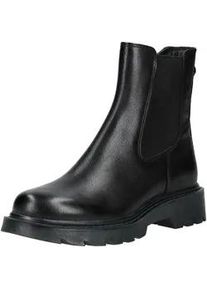 Stiefelette Tamaris "Tamaris Stiefelette Leder/Textil", Damen, Gr. 37, schwarz, Leder, Textil, Schuhe Stiefelette