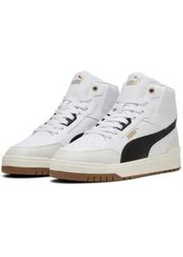 Sneaker Puma "SHUFFLE DOWNTOWN MID", Herren, Gr. 44, Puma wei&szlig;, Puma schwarz, vapor gray, Synthetik, Schuhe Sneaker, kn&ouml;chelhoch, mit Schn&uuml;rung, mit profiliertem Laufsohlenprofil