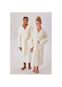 Unisex-Bademantel OTTO HOME "Regona, Hotelbademantel, Morgenmantel, Standardl&auml;nge & &Uuml;berl&auml;nge" Gr. XXL, creme, L:125cm, Veloursfrottier, Hausm&auml;ntel, Damen & Herren, mit Taschen, flauschig, weich, Velours, Sauna & Spa