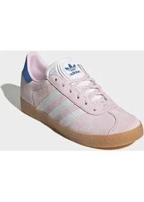 Sneaker Adidas ORIGINALS "GAZELLE", M&auml;dchen, Gr. 36, clear pink, cloud wei&szlig;, blaubird, Leder, Synthetik, Schuhe Sneaker, f&uuml;r Kinder und Jugendliche
