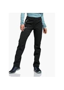 Sch&ouml;ffel Softshellhose SCH&Ouml;FFEL "Pants Ascona Warm L", Damen, Gr. 38, N-Gr, schwarz, Obermaterial: 56% Nylon, 34% Polyester, 10% Elasthan. Futter: 100% Polyester, Hosen Softshellhose, winddicht, wasserabweisend, atmungsaktiv, elastisch