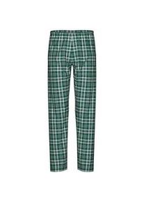 Schlafanzug TRIGEMA "TRIGEMA Schlafanzughose mit Karo-Muster", Damen, Gr. XS, efeu, Single Jersey, 100% Baumwolle, Homewear-Sets Schlafanzug