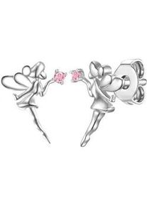 Glanzst&uuml;cke M&uuml;nchen Paar Ohrstecker GLANZST&Uuml;CKE M&Uuml;NCHEN "Set: LLL30", silber (silber, rosa), Ohrringe, M&auml;dchen, 10,6,mit Zirkonia, Silber 925 (Sterlingsilber), Ohrstecker Sterling Silber Zirkonia rosa