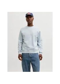 Jack & Jones Sweatshirt JACK & JONES "JJESOHO SWEAT CREW NECK NOOS", Herren, Gr. S, celestial blau, angeraute Sweatware, Obermaterial: 80% Baumwolle, 20% Polyester, bedruckt, unifarben, relaxed fit h&uuml;ftlang, Rundhals, Rippb&uuml;ndchen, Sweatshirts Sweatshirt, Baumwollmischung, relaxed fit