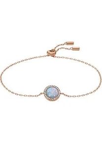 Armband Fossil "Schmuck Geschenk Edelstahl Armschmuck MERRIT", ros&eacute;goldfarben, kristallwei&szlig;, perlmuttfarben, kristallwei&szlig;, Armb&auml;nder, Damen, 21,6cm, Edelstahl Perlen, Edelstahl, Perlen, Armband, mit Glasstein - mit Perlmutt