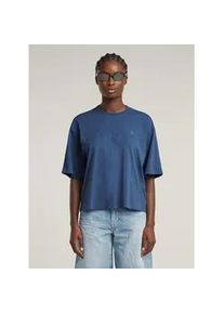 G-Star Raw T-Shirt G-STAR "Horizontal Seam Loose Top", Damen, Gr. XS, mid blau, Obermaterial: 100% Baumwolle, Shirts T-Shirt