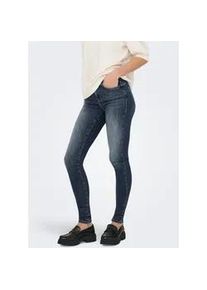 Skinny-fit-Jeans Only "ONLPOWER MID SKIN PUSHUP DNM REA167 NOOS", Damen, Gr. XL, L&auml;nge 34, special blau grau denim, Denim/Jeans, Obermaterial: 92% Baumwolle, 6% Elastomultiester, 2% Elasthan, unifarben, skinny fit lang, Jeans
