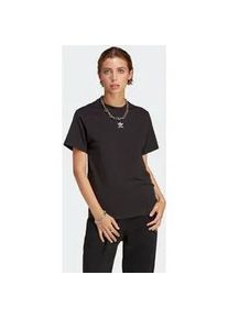 T-Shirt Adidas ORIGINALS "ADICOLOR ESSENTIALS REGULAR", Damen, Gr. XS, schwarz, Obermaterial: 100% Baumwolle, bestickt, Rundhals, Shirts T-Shirt