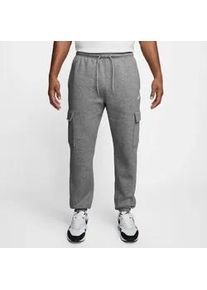 Sporthose Nike SPORTSWEAR "W J BRK FLC PANT 24", Damen, Gr. S, N-Gr, dk grau heather, lt smoke grau, wei&szlig;, Obermaterial: 80% Baumwolle, 20% Polyester, Hosen Sporthose, sportlicher Stil, f&uuml;r Trainings- und Freizeitaktivit&auml;ten