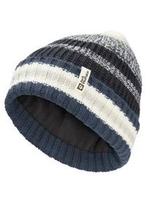 Beanie Jack Wolfskin "NIGHT HIKER BEANIE K", Jungen, Gr. S, blau (midnightsky), Obermaterial: 100% Poyacryl; Futter: 100% Polyester, M&uuml;tzen Beanie