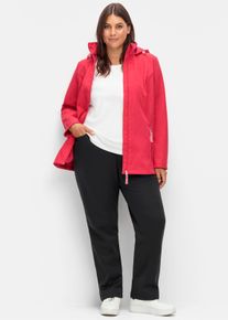 sheego Gro&szlig;e Gr&ouml;&szlig;en Thermohose mit Fleece-Futter, schwarz, Gr&ouml;&szlig;e 25 - Damen