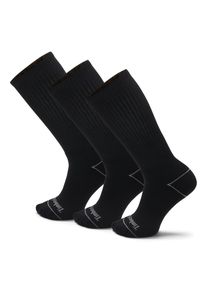 Freizeitsocken Timberland "BOWDEN 3PP Bowden Crew FC Crew with", Damen, Gr. S, schwarz, Obermaterial: 66% Baumwolle, 28% Polyester, 3% Elasthan, 3% Nylon, Socken Freizeitsocken, sportlicher Stil, mit Nylon-Anteil, mit Elasthan-Anteil
