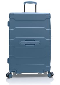 Hartschalen-Trolley Heys "ReNew, verschiedene Gr&ouml;&szlig;en und Farben", Damen, Gr. B/H/T: 43cm x 65,5cm x 27,7cm 81 l, blau (ocean), Kunststoff, clean, matt, Basic, Koffer Hartschalen-Trolley, herausnehmbares Innenfutter Volumenerweiterung 5 Jahre Garantie