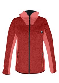 Fleecejacke DEPROC Active "ELMVALE WOMEN", Damen, Gr. 36 (S), rot, 96% Polyester; 4% Elasthan, mit Gummizug, Jacken Fleecejacke, auch in Gro&szlig;en Gr&ouml;&szlig;en erh&auml;ltlich