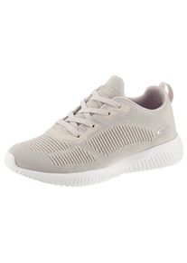 Sneaker Skechers "Bobs Squad - Tough Talk", Damen, Gr. 35, beige (natur), Synthetik, Textil, Schuhe Sneaker, Freizeitschuh, Halbschuh, Schn&uuml;rschuh mit Skech-Knit, Topseller