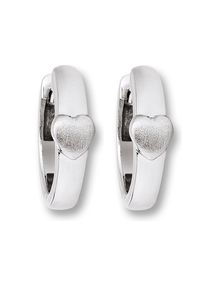 Paar Creolen ONE ELEMENT "Herz Ohrringe Creolen aus 925 Silber", silber, Ohrringe, Damen, Silber 925 (Sterlingsilber), Paar Creolen