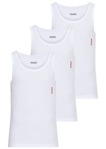 Ripptanktop HUGO UNDERWEAR, Herren, Gr. XL, wei&szlig; (wei&szlig; 100), Feinripp, Obermaterial: 100% Baumwolle, Basic, h&uuml;ftlang, Rundhals, Tops Ripptanktop, Basic, Rundhals