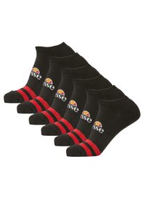 Kurzsocken Ellesse "Socken MELNA TRAINER LINER 6er Pack", Damen, Gr. 40-43, schwarz, Obermaterial: 75% Baumwolle CO. 21% Polyester PES. 2% Polyamid PA. 2% Elasthan EL., Socken Kurzsocken