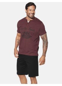 T-Shirt Jan Vanderstorm "T-Shirt NANTE", Damen, Gr. 4XL, rot (dunkelrot), Obermaterial: 100% Baumwolle CO., comfort fit normal, Rundhals, Shirts T-Shirt