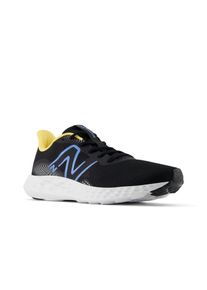 Laufschuh New Balance "411", Herren, Gr. 46,5, schwarz (schwarz, slate), Textil, Schuhe Laufschuh