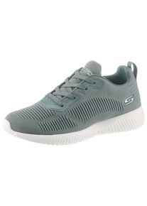 Sneaker Skechers "Bobs Squad - Tough Talk", Damen, Gr. 38, gr&uuml;n, Synthetik, Textil, Schuhe Sneaker, Freizeitschuh, Halbschuh, Schn&uuml;rschuh mit Skech-Knit
