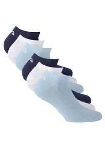Sneakersocken Fila "Socken 6er Pack", Damen, Gr. 43-46, blau (sky), Obermaterial: 75% Baumwolle CO. 23% Polyester PES. 2% Elasthan EL., Socken Sneakersocken