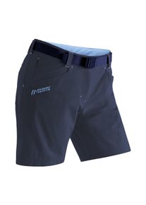 Funktionsshorts Maier Sports "Lulaka Shorts", Damen, Gr. 40, Normalgr&ouml;&szlig;en, blau (nachtblau), 90% Polyamid, 10% Elasthan, Hosen Funktionsshorts, Damen Shorts, kurze Wanderhose, Outdoorhose mit 4 Taschen, Regular Fit