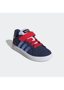 Sneaker adidas Sportswear "ADIDAS DISNEY SNOW WHITE GRAND COURT 00S KINDER", Damen, Gr. 35, dunkelblau, blau fusion, better scarlet, Synthetik, Schuhe Sneaker, f&uuml;r Kinder & Jugendliche