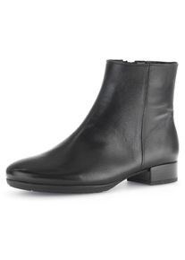 Stiefelette Gabor "Pisa", Damen, Gr. 37, schwarz, Nappaleder, unifarben, Schuhe Stiefelette, Blockabsatz, Businessschuh, Komfortschuh mit bequemem Absatz