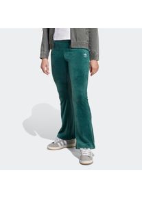Sporthose adidas originals "VELOUR PANTS", Damen, Gr. 170, N-Gr, aurora ivy, wei&szlig;,, Obermaterial: 94% Polyester, 6% Elasthan, Hosen Sporthose, sportlicher Stil, f&uuml;r Kinder, aus Polyester und Elasthan