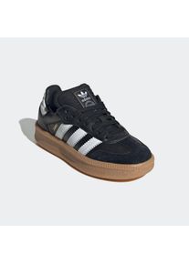 Sneaker adidas originals "SAMBA XLG KIDS", Damen, Gr. 36, schwarz-wei&szlig; (core schwarz, ftwr wei&szlig;, gum 3), Leder, Synthetik, Schuhe Sneaker, mit erh&ouml;hter Sohle und gepolsterter Zunge, f&uuml;r Kinder & Jugendliche