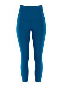 Leggings WINSHAPE "7/8-Tights HWL317C", Damen, Gr. L, Normalgr&ouml;&szlig;en, gr&uuml;n (teal gr&uuml;n), 85% Polyester, 15% Elasthan, Hosen Leggings, mit V-Shape Applikation und Core-Bund
