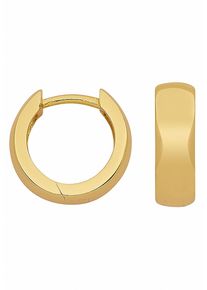 Adelia&acute;s Paar Creolen ADELIA&acute;S "925 Silber Ohrringe Creolen &Oslash; 12,5 mm", gold (vergoldet), Ohrringe, Damen, Silber 925 (Sterlingsilber), Paar Creolen