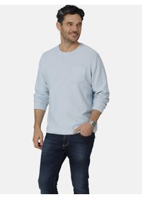 Rundhalspullover Babista "Pullover TESSAVISTA", Herren, Gr. 56, blau (hellblau), Obermaterial: 100% Baumwolle CO., Pullover Rundhalspullover