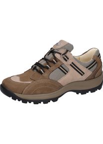 Waldl&auml;ufer Schn&uuml;rschuh WALDL&Auml;UFER "HOLLY", Damen, Gr. 8,5 (42,5), braun (braun, beige), Nubukleder, Textil, Schuhe Schn&uuml;rschuh, Bequemschuh, Halbschuh, Outdoorschuh in Trekking-Optik, H-Weite