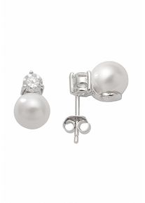 Adelia&acute;s Paar Ohrstecker ADELIA&acute;S "925 Silber Ohrringe Ohrstecker mit Zirkonia", bunt (natur), Ohrringe, Damen, Silber 925 (Sterlingsilber), Paar Ohrstecker