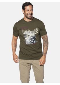 T-Shirt Jan Vanderstorm "T-Shirt HAKSE", Herren, Gr. XL, gr&uuml;n (oliv), Obermaterial: 100% Baumwolle CO., Shirts T-Shirt