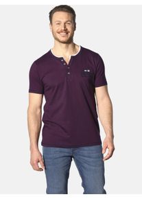 T-Shirt Jan Vanderstorm "T-Shirt HAFTOR", Herren, Gr. XL, rot (dunkelrot), Obermaterial: 100% Baumwolle CO., comfort fit normal, Serafino, Shirts T-Shirt