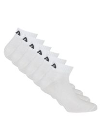 Kurzsocken Fila "Socken 6er Pack", Damen, Gr. 35-38, wei&szlig;, Obermaterial: 75% Baumwolle CO. 23% Polyester PES. 2% Elasthan EL., Socken Kurzsocken