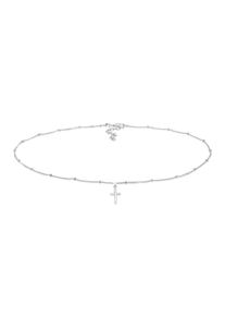 Choker Elli "Halskette Choker Kugelkette Kreuz Glaube 925 Silber" Gr. 36, silber, Halsketten, Damen, ohne Stein, Silber 925 (Sterlingsilber), Choker