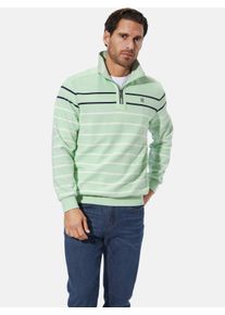 Sweatshirt Babista "Sweatshirt MODASTELLA", Herren, Gr. XL, gr&uuml;n (mint gestreift), Obermaterial: 100% Baumwolle CO., Sweatshirts Sweatshirt