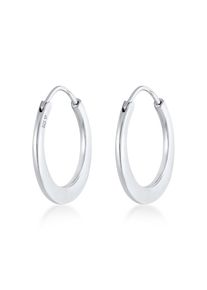 Paar Creolen Elli Premium "Ohrringe Creolen Ohrh&auml;nger 925 Silber" Gr. 21, silber, Ohrringe, Damen, ohne Stein, Silber 925 (Sterlingsilber), Paar Creolen