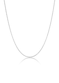 Kette ohne Anh&auml;nger Elli "Halskette Basic Panzerkette Gedreht Singapur 925 Silber" Gr. 45, silber, Halsketten, Damen, ohne Stein, Silber 925 (Sterlingsilber), Kette ohne Anh&auml;nger