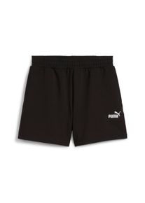 Trainingsshorts Puma "ESS SMALL NO. 1 LOGO 4&rdquo; LIGHTWEIGHT HIGH-WAIST SHORTS", Damen, Gr. L, N-Gr, schwarz (Puma schwarz), Sweatware, Obermaterial: 69% Polyester, 24% Viskose, 7% Elasthan, unifarben, regular fit kurz, Hosen Trainingsshorts, f&uuml;r vielseitige sportliche Aktivit&auml;ten, mit Eingrifftaschen