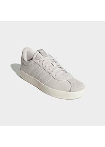 Sneaker adidas Sportswear "VL COURT 3.0", Herren, Gr. 45, grau (grau one, grau one, sanftes wei&szlig;), Leder, Synthetik, Schuhe Sneaker, inspiriert vom Desing des adidas samba