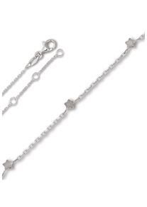 Fu&szlig;kette ONE ELEMENT "Fu&szlig;kettchen Rundankerkette aus 925 Silber 25 cm" Gr. 25, silber, Fu&szlig;ketten, Damen, Silber 925 (Sterlingsilber), Fu&szlig;kette