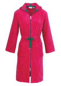 Damenbademantel Carl Ross "36410" Gr. 32, pink, 32/34, Velours, Hausm&auml;ntel, Damenbademantel