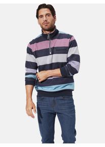 Sweatshirt Babista "Sweatshirt NARLON", Herren, Gr. L, blau (dunkelblau gestreift), Obermaterial: 100% Baumwolle CO., normal, ohne Ausschnitt, Sweatshirts Sweatshirt